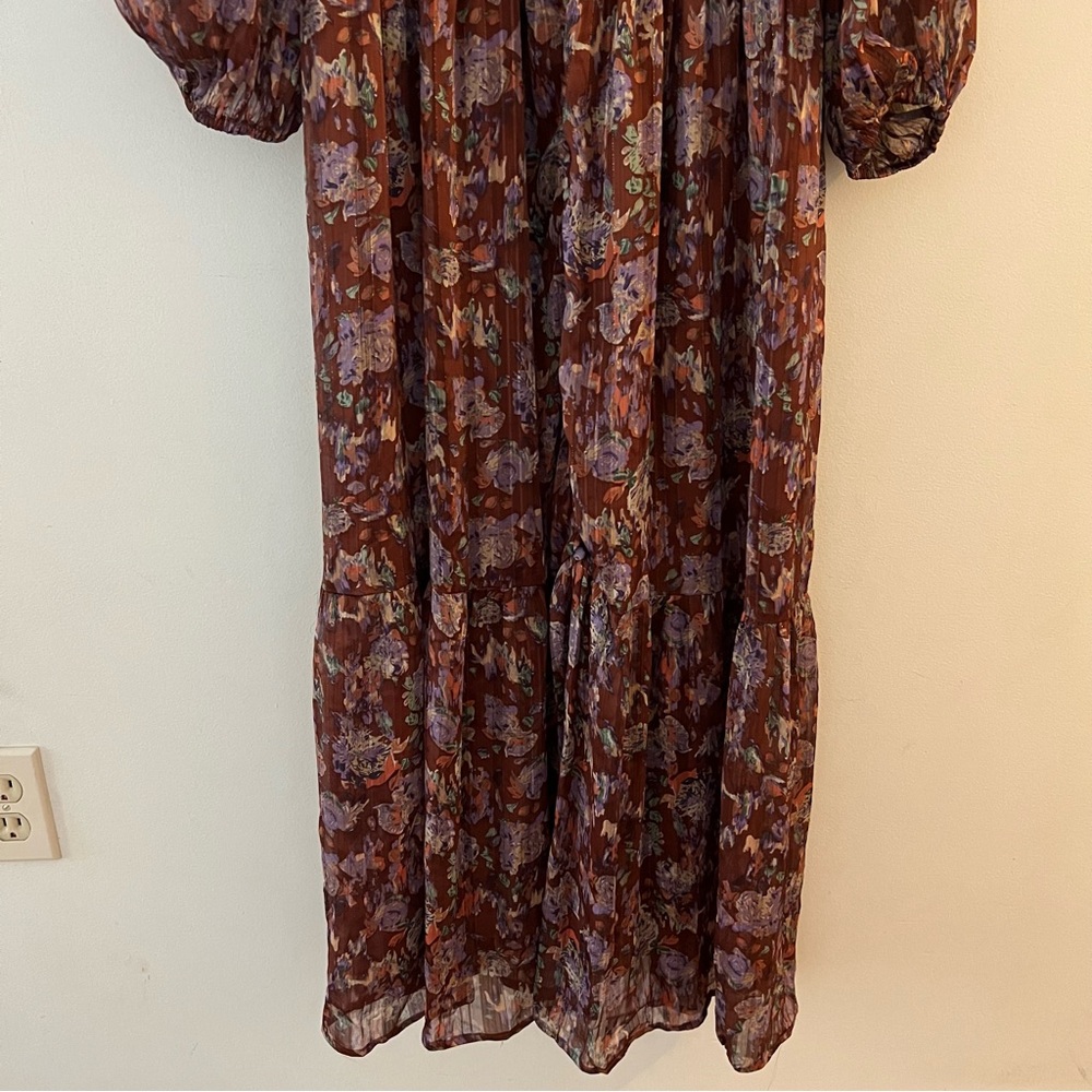 ASTR the Label Arlette Floral Long Sleeve Maxi Dress New with Tags Size Large - Picture 13 of 16